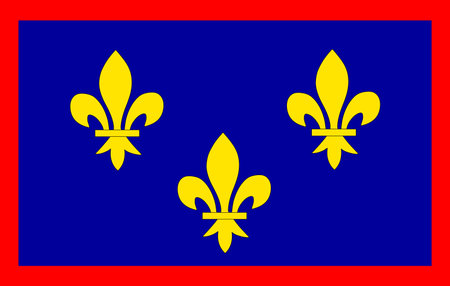 France historical province Anjou flag vector illustration isolated.のイラスト素材