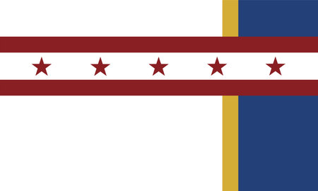 Jenks city flag vector illustration isolated, Tulsa County, Oklahoma state, United States of America. Emblem banner  town Jenks sticker.のイラスト素材