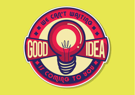 Quote sticker patch badge designのイラスト素材