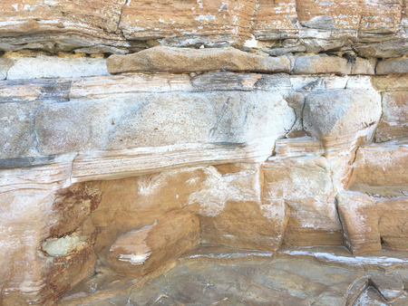layer of Senjojiki Rock Plateau ,vintage rock at seaside at Shirahama,Nishimuro-Gun,Japanの写真素材