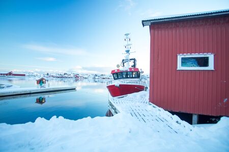 a small ship in norway