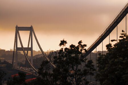 bridge over sea in istanbul