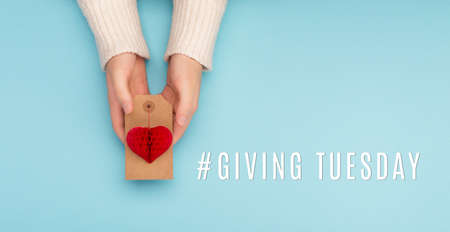 Giving Tuesday, global day of charitable giving after Black Friday shopping day. Charity, give help,...