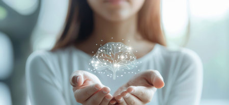Mental health assessment, max positive. Select positive emotion, Thinking boost energy or fresh wellness wellness, world mental health day concept. Generative ai.の素材