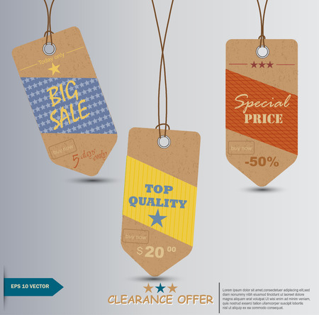 sale tagsのイラスト素材