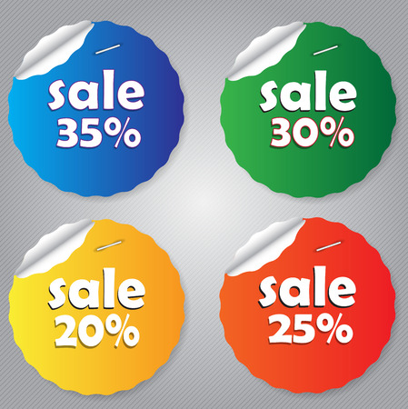 sale labelsのイラスト素材