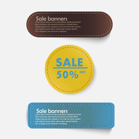 vector banners setのイラスト素材