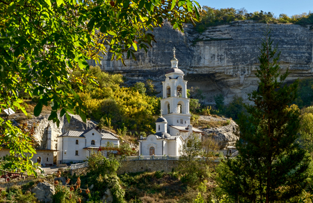 Bakhchisaray Cave Monastery in Crimeaの写真素材