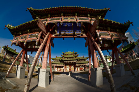 Ulaanbaatar / Mongolia - November 11 2018: Bogd Khaan palace museumのeditorial素材