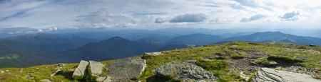 Panorama of the Carpathian Mountains.の写真素材