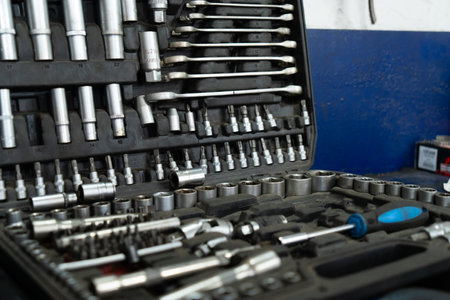 working toosl for car repair.の写真素材
