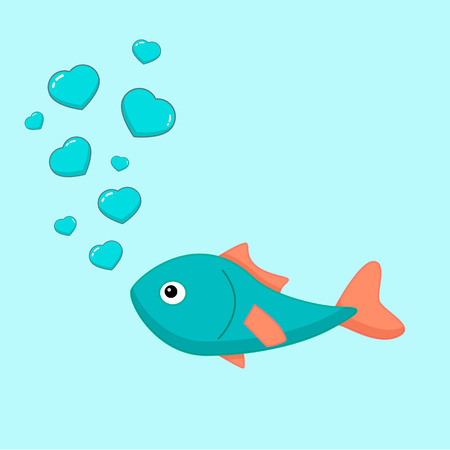 In-love vector fishのイラスト素材