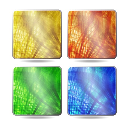 new set of buttons with abstract style surface can use like modern icons のイラスト素材