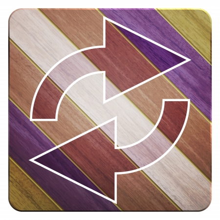 new wooden button with arrows symbol can use like modern design iconのイラスト素材