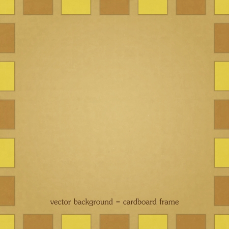new vintage style frame with cardboard texture can use to place text or imageのイラスト素材