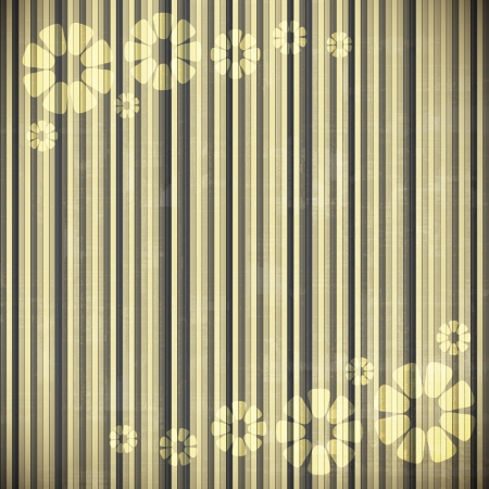 new striped background with flowers can use like grunge wallpaperのイラスト素材
