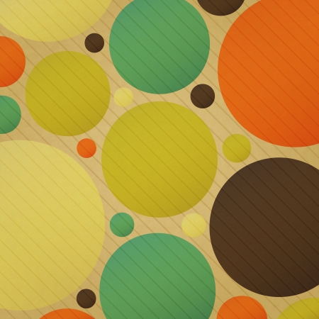 new abstract wallpaper with colored circles on cardboard texture のイラスト素材