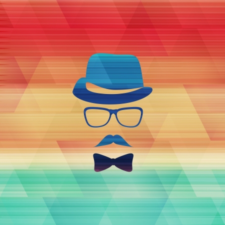 new abstract background with hipster accessories can use like trendy designのイラスト素材