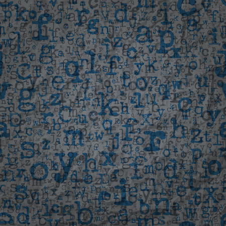 abstract wallpaper with alphabet letters on textured surfaceのイラスト素材