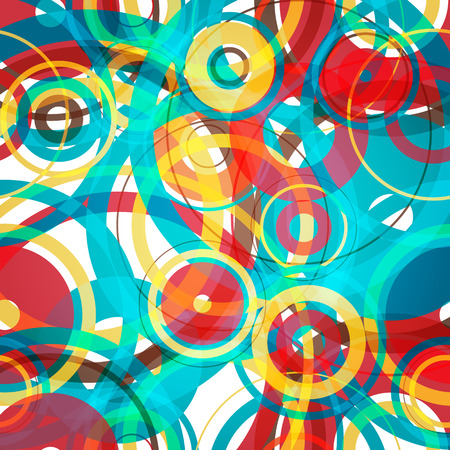 abstract wallpaper with colorful circlesのイラスト素材