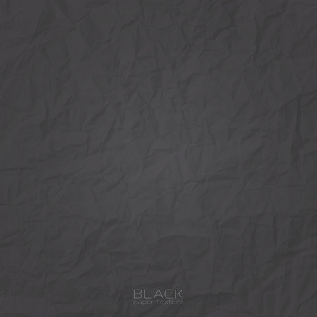 texture of black, crumpled paper. abstract vector background.のイラスト素材