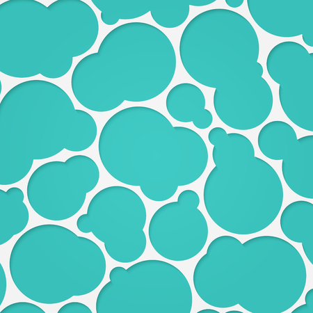 abstract pattern with clouds shapes over blue paper texture. vector modern background designのイラスト素材