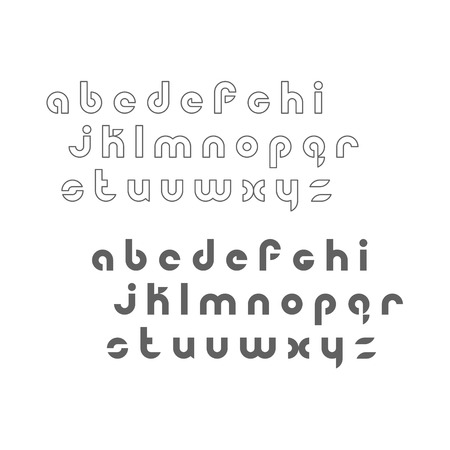 set of modern alphabet letters isolated on white background. vector font type designのイラスト素材