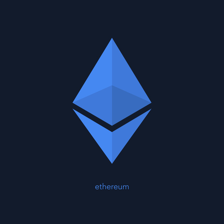 Isolated ethereum iconのイラスト素材