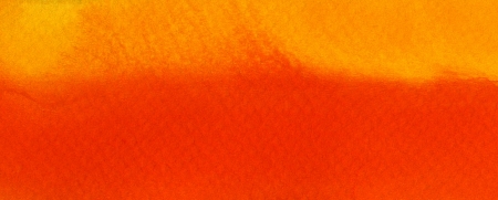 This red orange watercolor wash is in panoramic dimensions.の写真素材