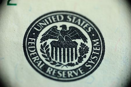 one handred dollars - sign of federal reserve systemの写真素材