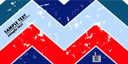 Grungy vector design of stripes with barcodeのイラスト素材