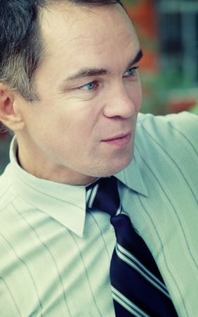 adult businessman, crossprocessedの写真素材