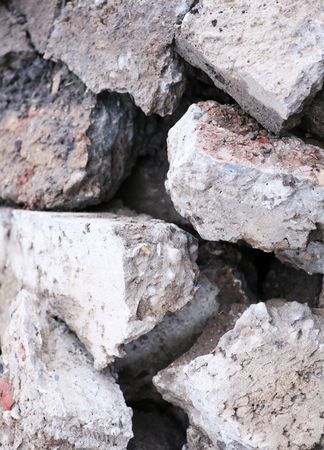 demolished concrete backgroundの写真素材