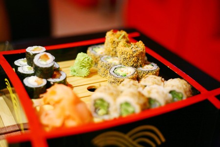 set of different sushi の写真素材