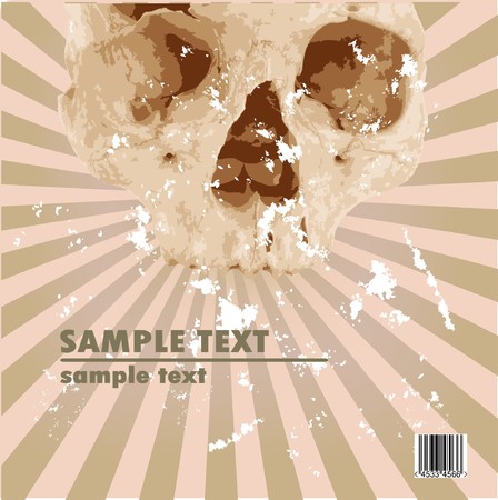 vintage skullのイラスト素材