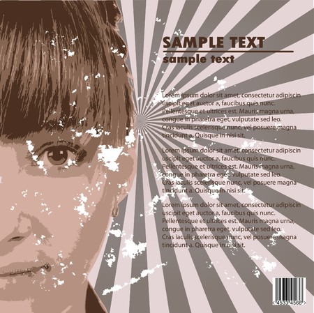 vintage faceのイラスト素材