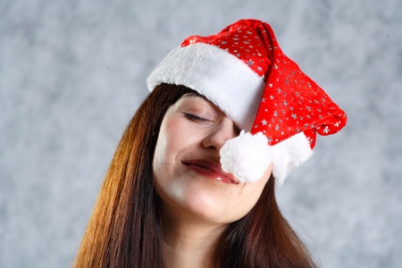 Sexy Santa face headshot