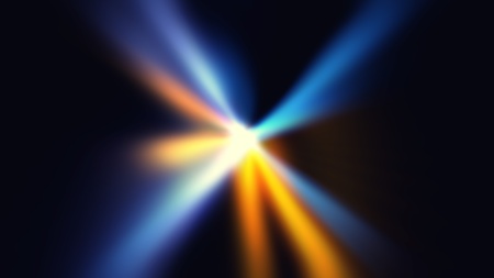 Colorful Ray of  Lights explosion with lens glare effectの写真素材