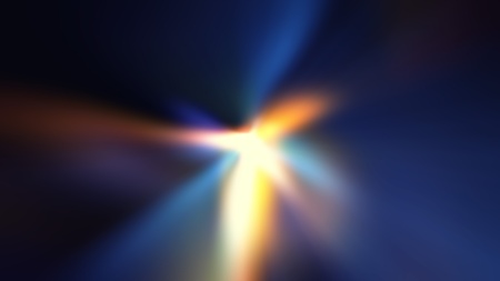Colorful Ray of  Lights explosion with lens glare effect