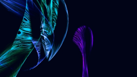 bunch of optical fibres dinamic flying from deep on technology backgroundの写真素材