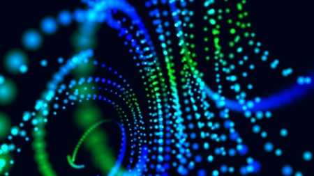 Defocused light dots abstract backgroundの写真素材