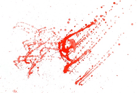 Red blots, watercolor abstract hand painted backgroundのイラスト素材