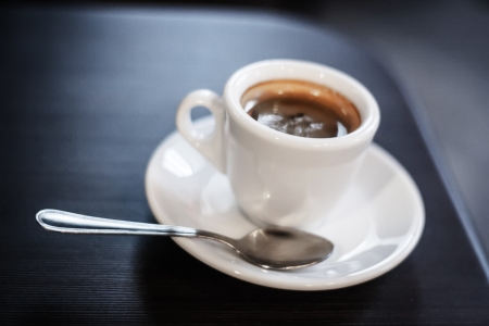 A cup of coffee  on the table