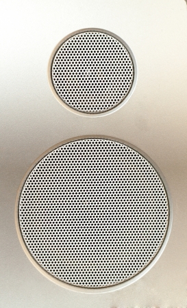 home theater speaker closeupの写真素材