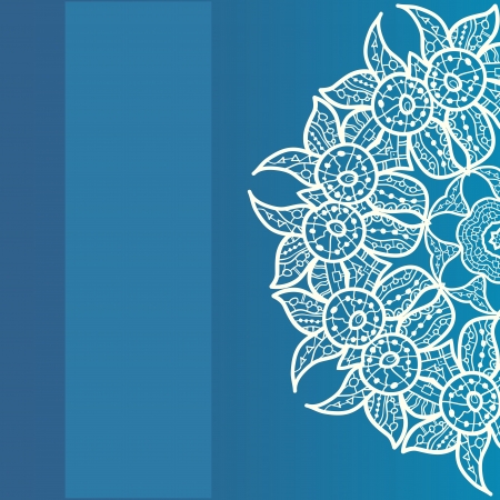 Light Blue ornate frame with sample text  Perfect as invitation or announcement  All pieces are separate  Easy to change colors and edit のイラスト素材