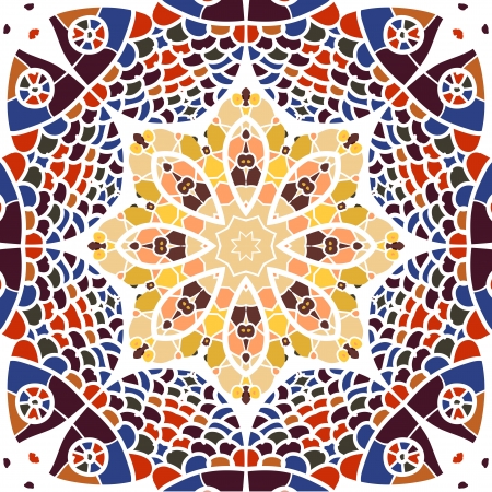 Seamless background Vintage Tiles best for design and scrapbook - in vectorのイラスト素材