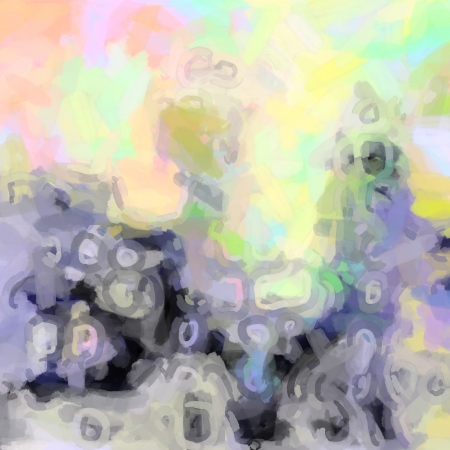 grungy dotted blurred background of colored lightsの写真素材