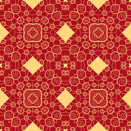 Red and yellow really cool abstract seamless texture full of bright colorの写真素材