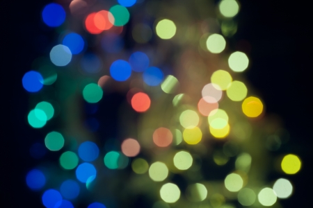Holiday backdrop  Abstract circular bokeh background of Christmaslights