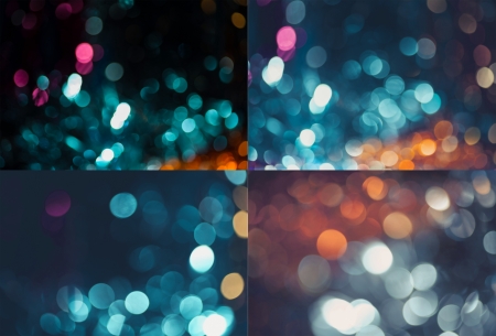 Holiday bokeh  Set of four holiday の写真素材